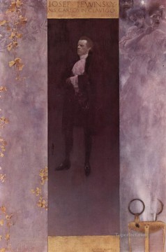 ギュスターヴ・クリムト Painting - 肖像画 シャウシュピーラー ヨーゼフ・ルーイン・スカイアルズ カルロスの象徴主義 グスタフ・クリムト